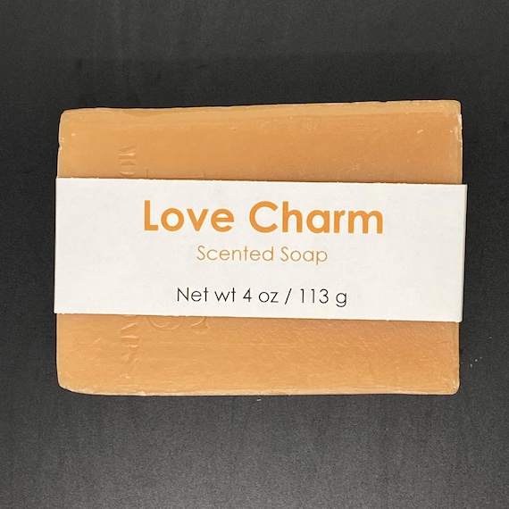 Love Charm Scented Cold Process Soap, 4 oz / 113 g bar