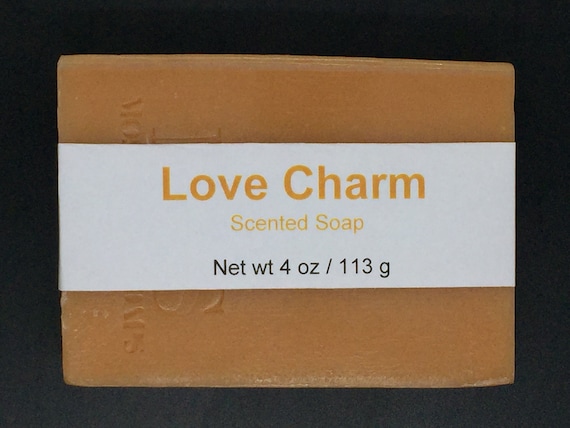 Love Charm Scented Cold Process Soap with Shea Butter, 4 oz / 113 g bar