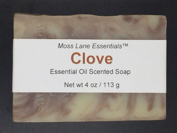 Clove Bud Essential Oil Scented Cold Process Soap with Shea Butter, 4 oz / 113 g bar