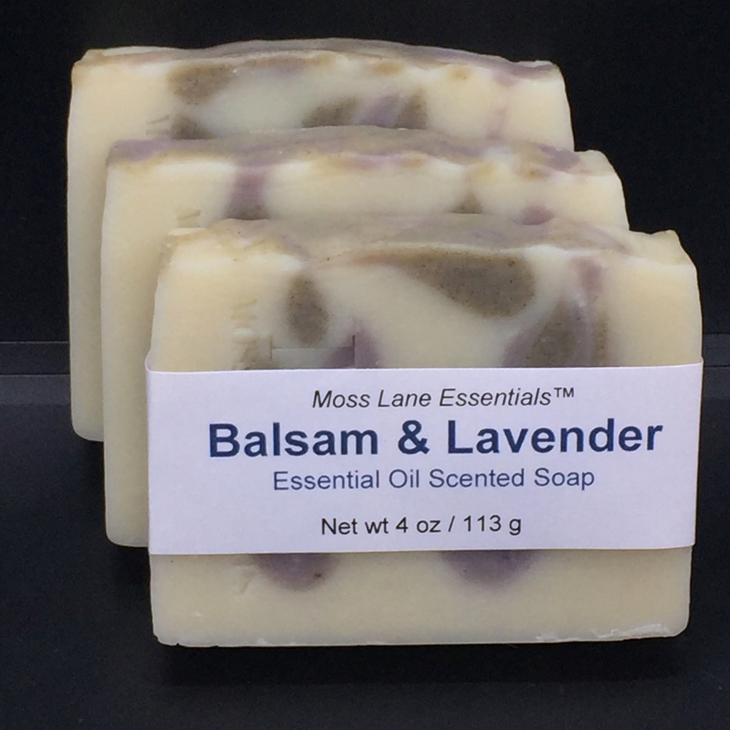Balsam Fir and Lavender Essential Oil Scented Cold Process Soap with