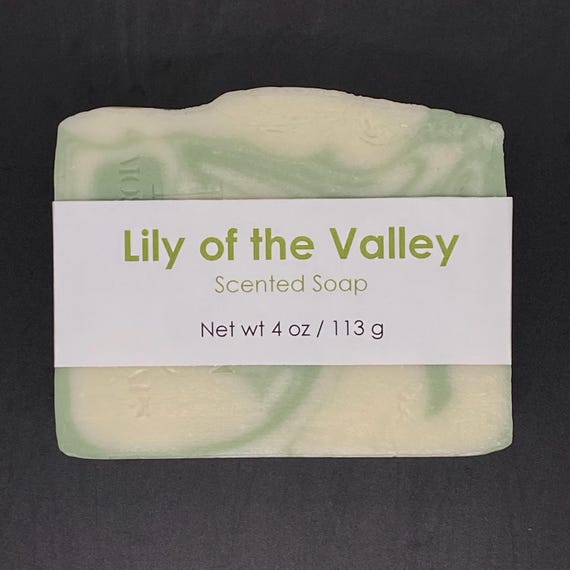 Lily of the Valley Scented Cold Process Soap, 4 oz / 113 g bar