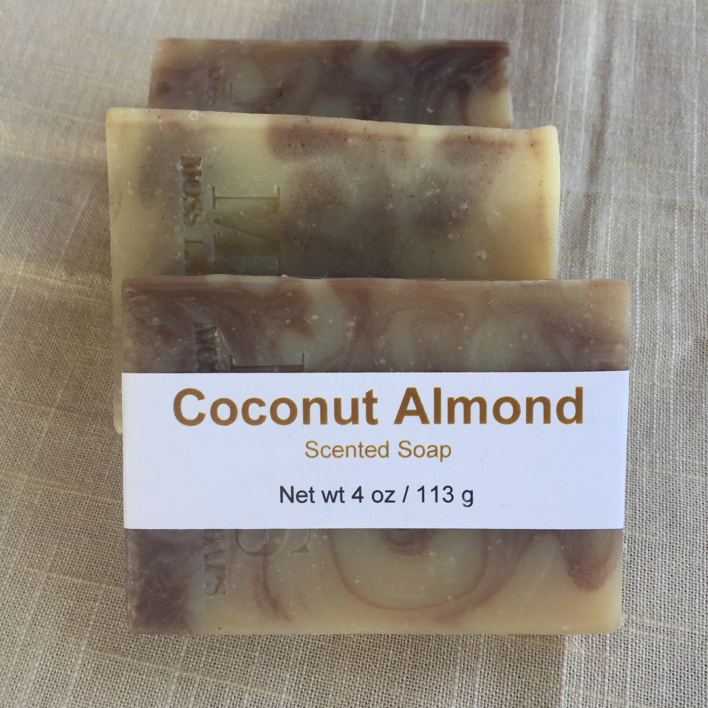 Coconut Almond Scented Cold Process Soap with Shea Butter
