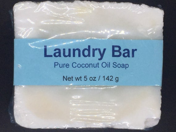 Laundry Bar, Unscented, Cold Process Soap, 5 oz (142 g)