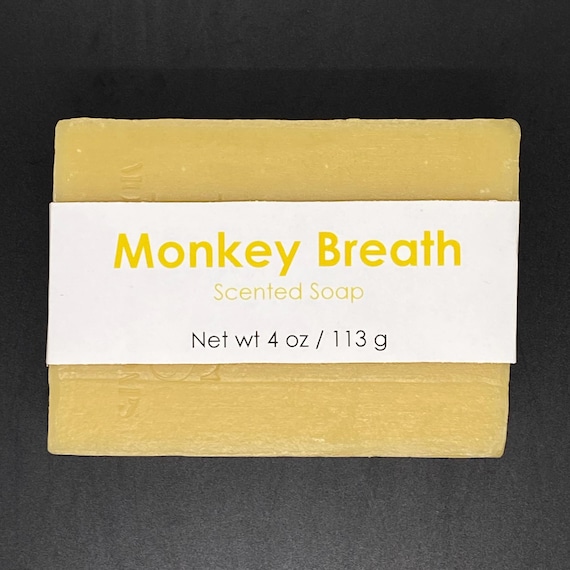 Monkey Breath Scented Cold Process Soap, 4 oz / 113 g bar