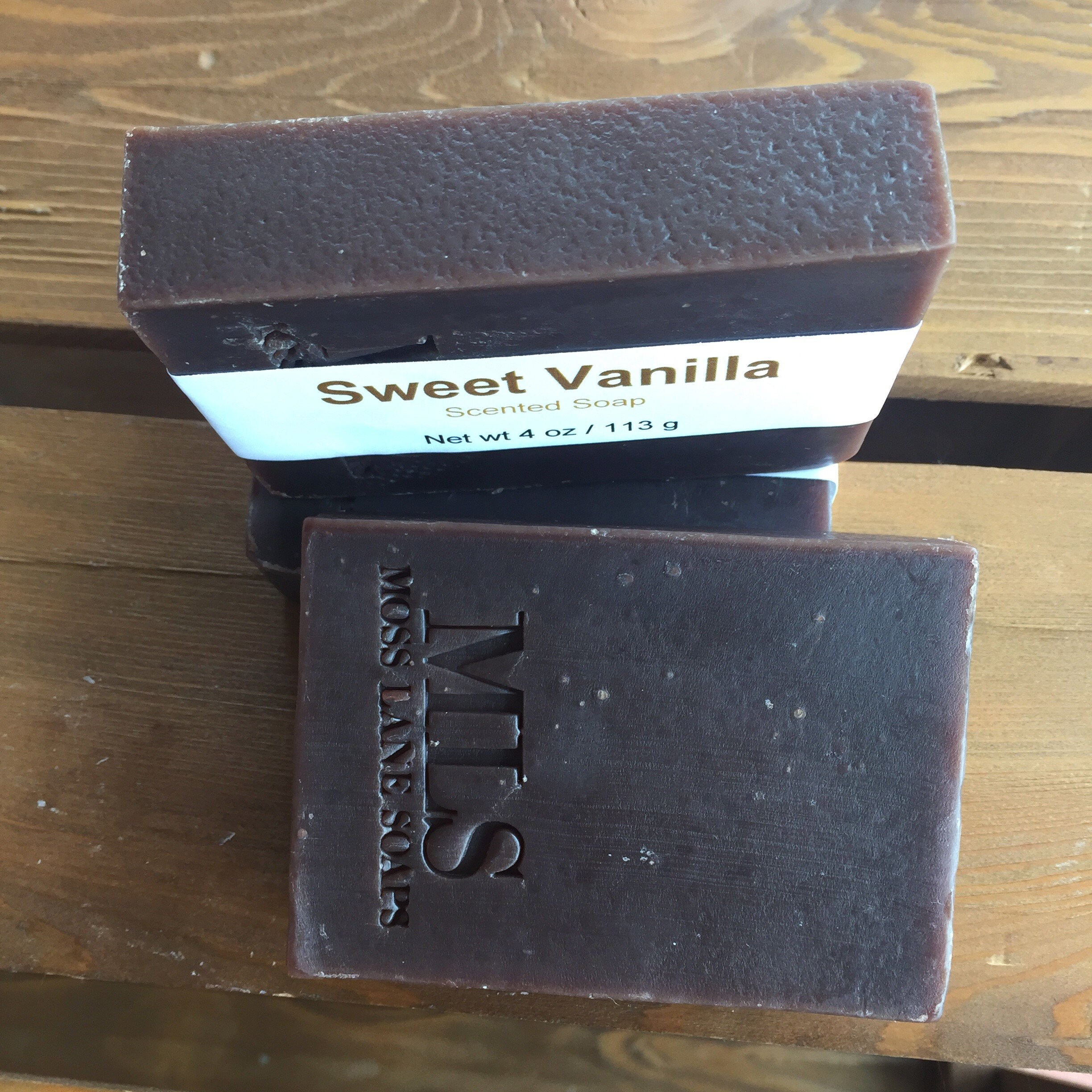 Sweet Vanilla Scented Cold Process Soap with Shea Butter