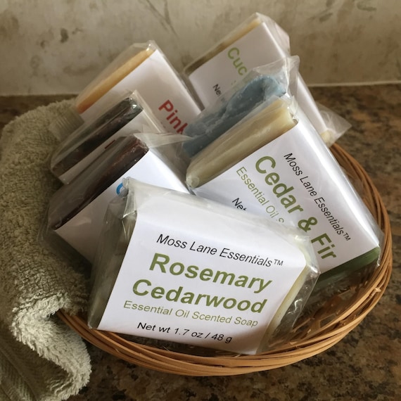 4-Pack of Trial Size Cold Process Soap Bars, 1.7 oz / 48 g each bar--Your Choice