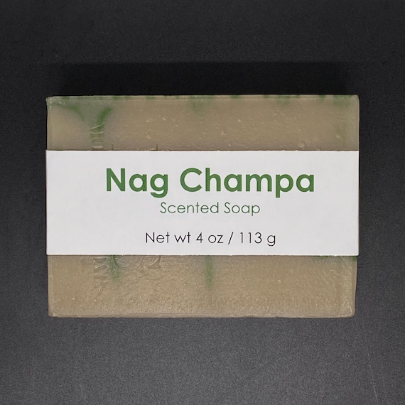 Nag Champa Scented Cold Process Soap, 4 oz / 113 g bar