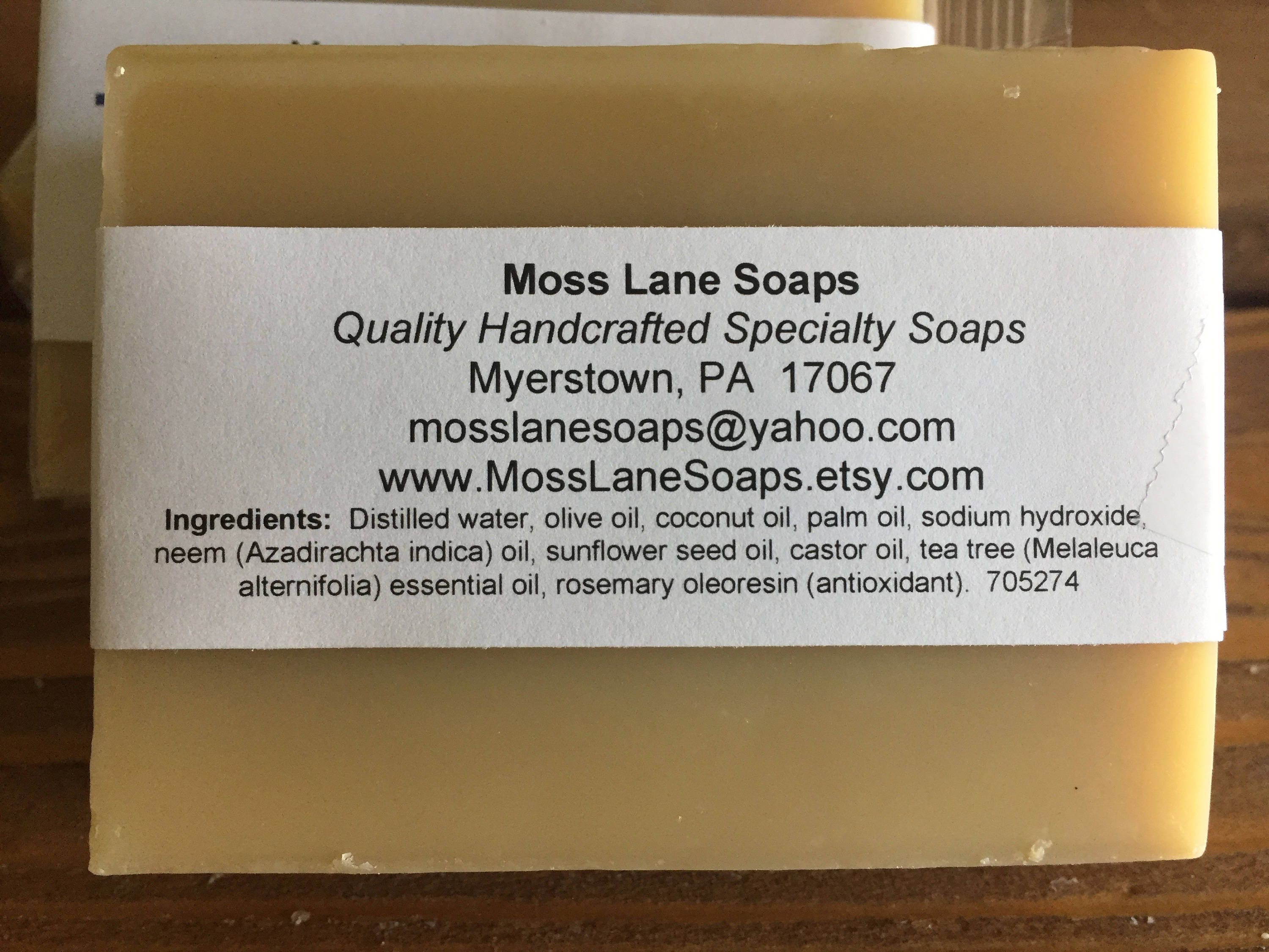 Tea Tree and Neem Oil Cold Process Soap