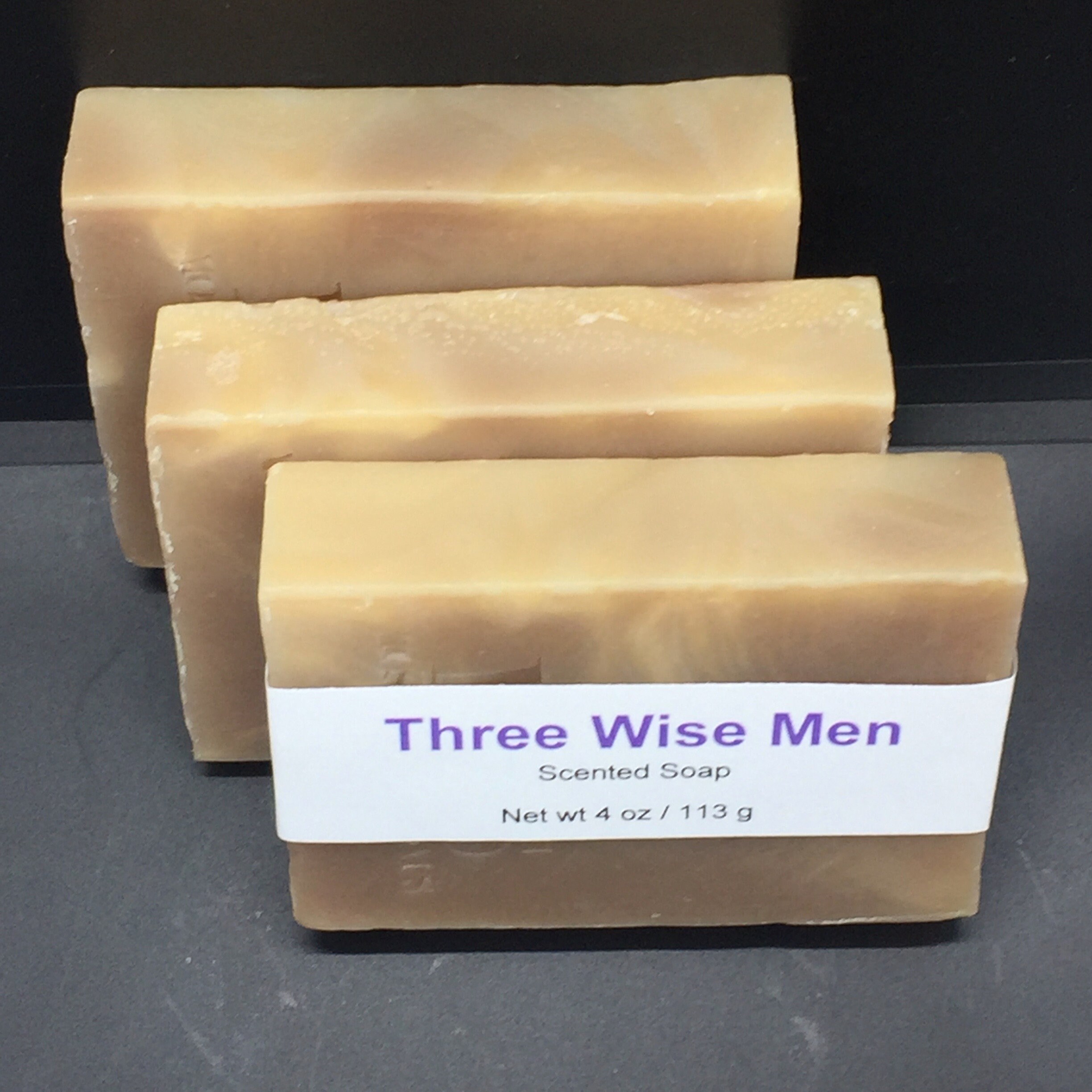 Three Wise Men—Frankincense and Myrrh Scented Cold Process Soap with