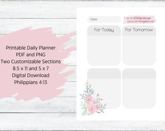 Christian Daily Planner - Etsy
