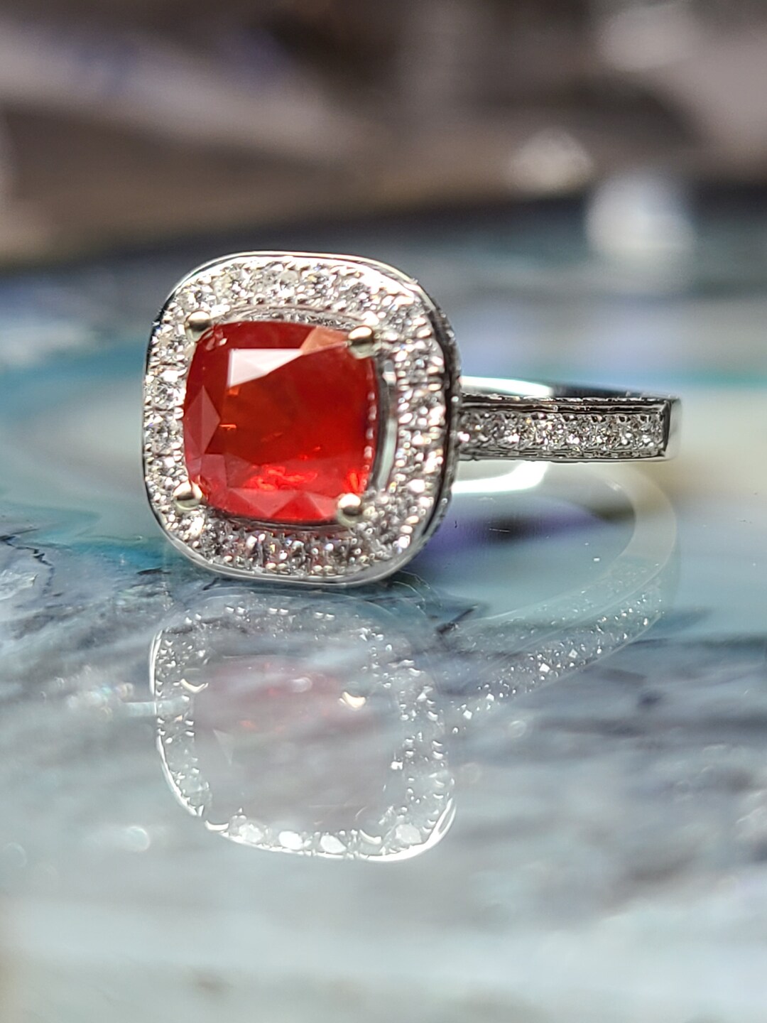 Pinterest Ruby Diamond Rings Ruby and Diamond Ring. - Etsy
