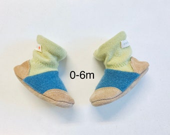 baby boots, newborn, baby booties, slippers, organic, bamboo, moccasin, felted slipper, baby shoes, booties, baby shower, baby gift, 0-3m