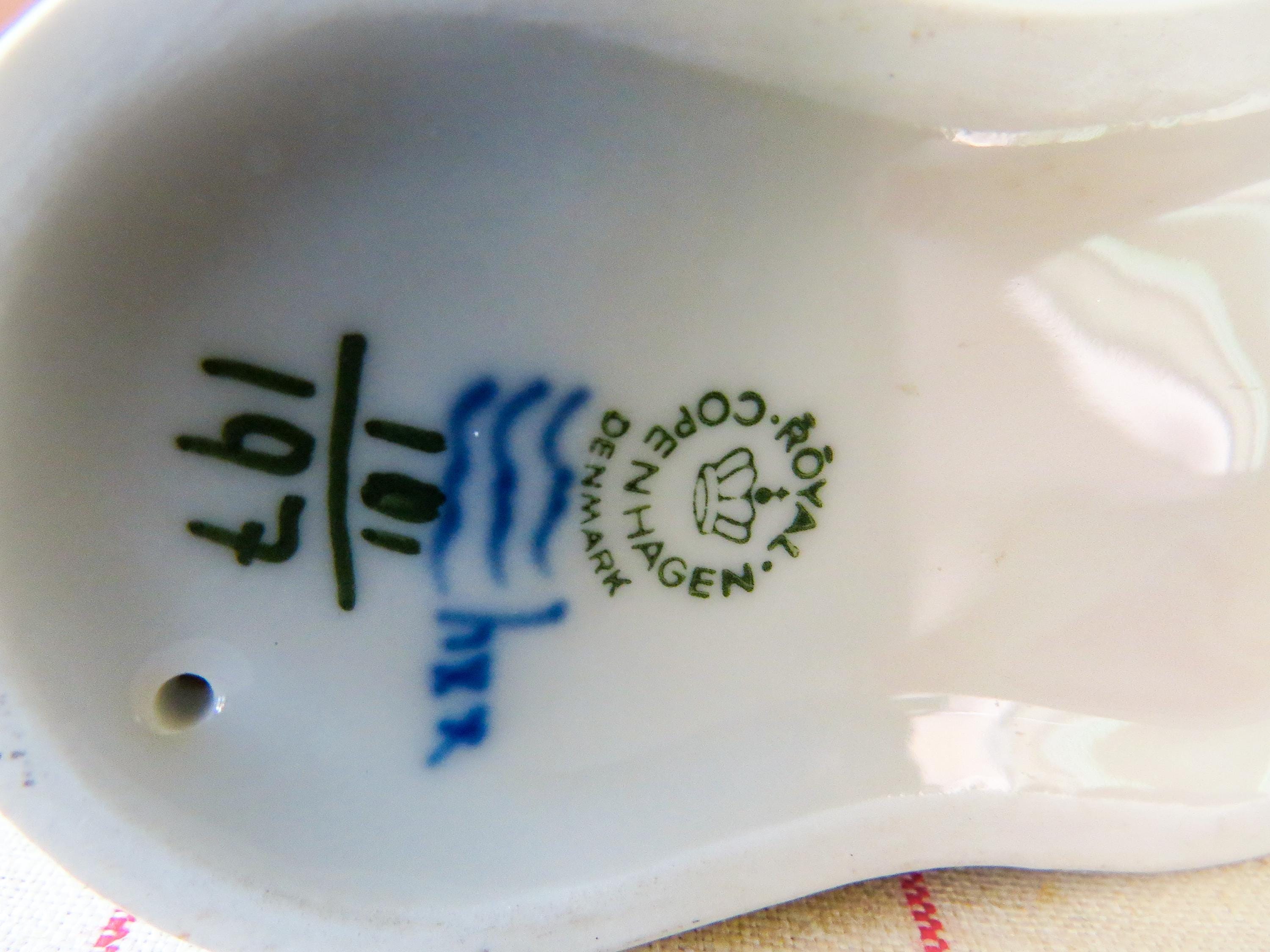 ロイヤルコペンハーゲン ダブルソルトセラー：ブルーフローラル磁器