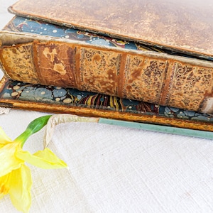 Antykwarska książka Lord Byron Complete Book of Poems, drugie wydanie. Twarda oprawa skórzana z pozłacanymi akcentami na grzbiecie, ilustracje