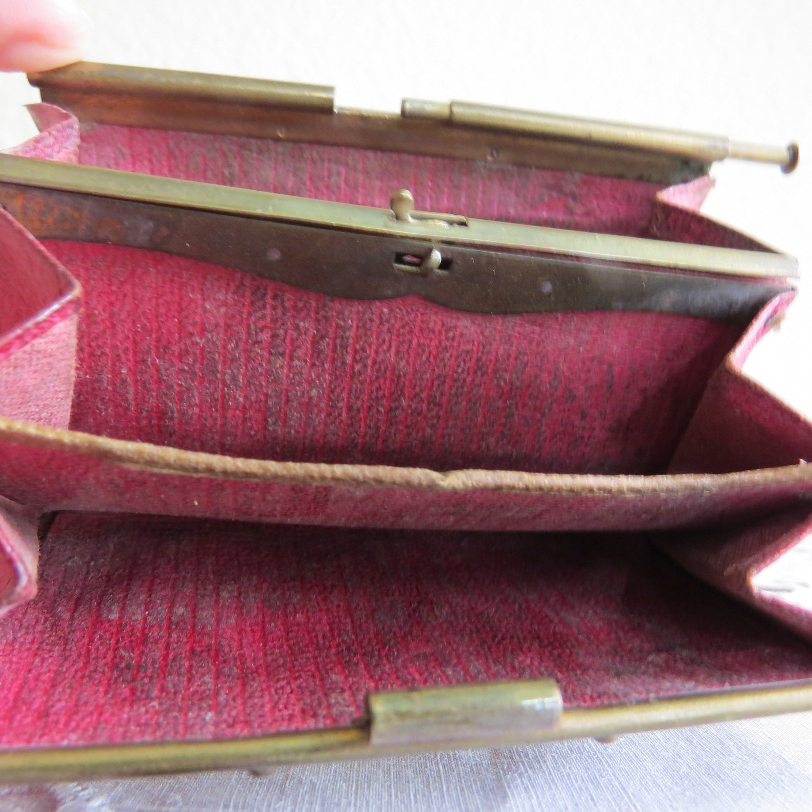 Antique French Coin Purse From France Made With Purple Velvet Etsy