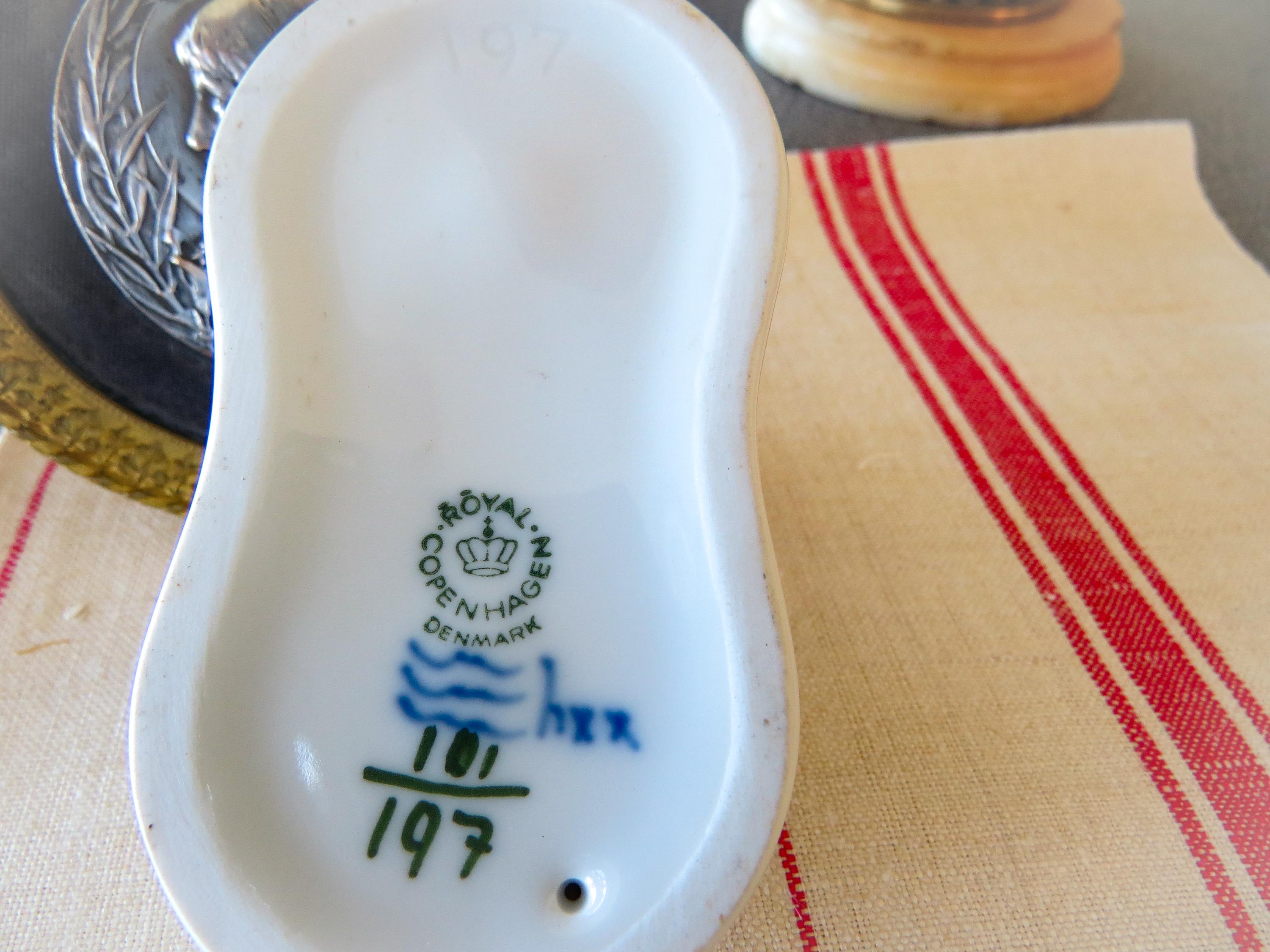 ロイヤルコペンハーゲン ダブルソルトセラー：ブルーフローラル磁器