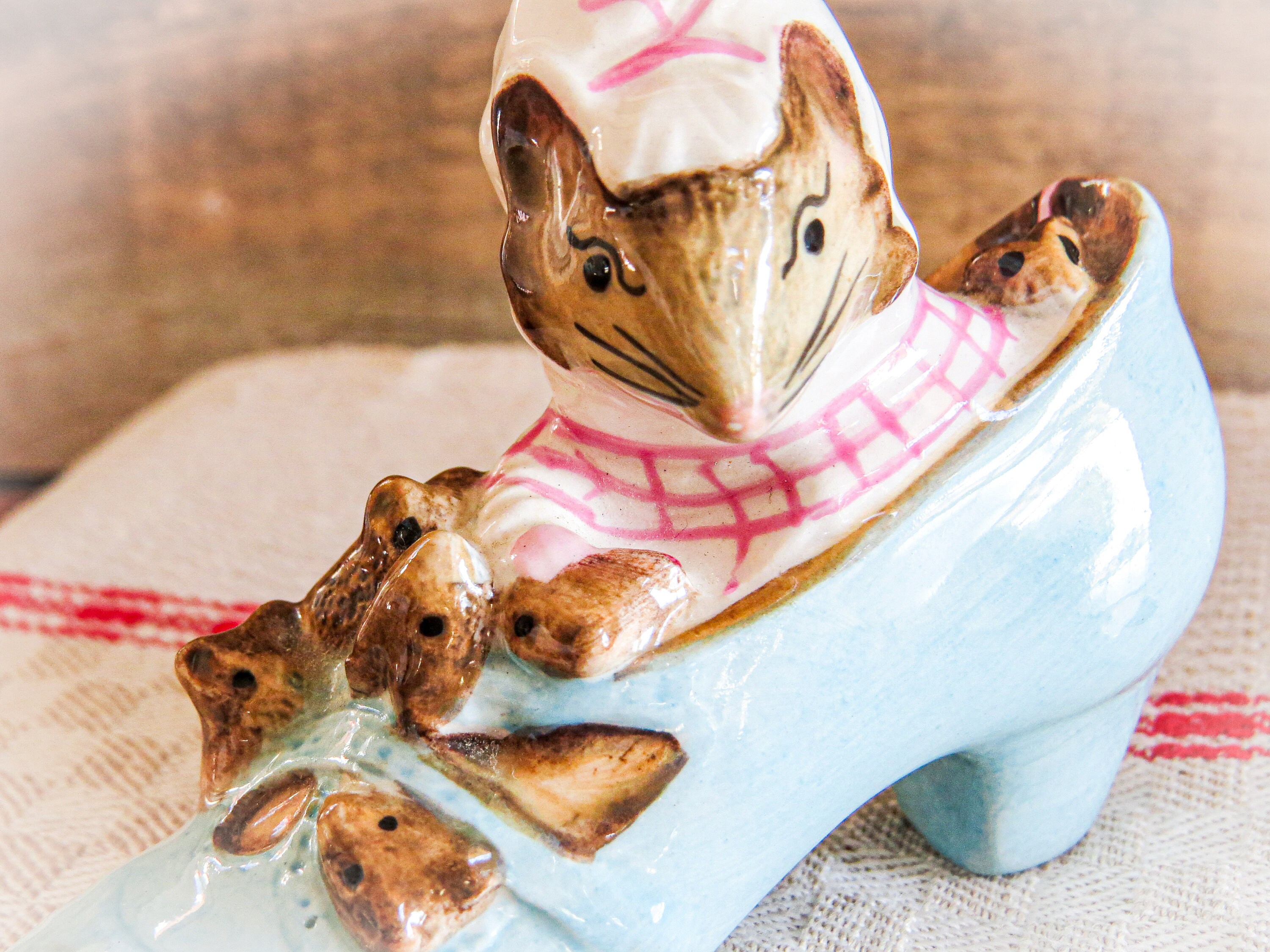ネズミの陶器置物5体セット Beatrix Potter