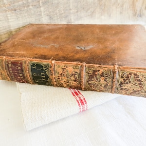 Anticuario Libro de Sermones Año 1757 por el Reverendísimo Dr. John Tillotson Arzobispo de Cantertbury Volumen 12