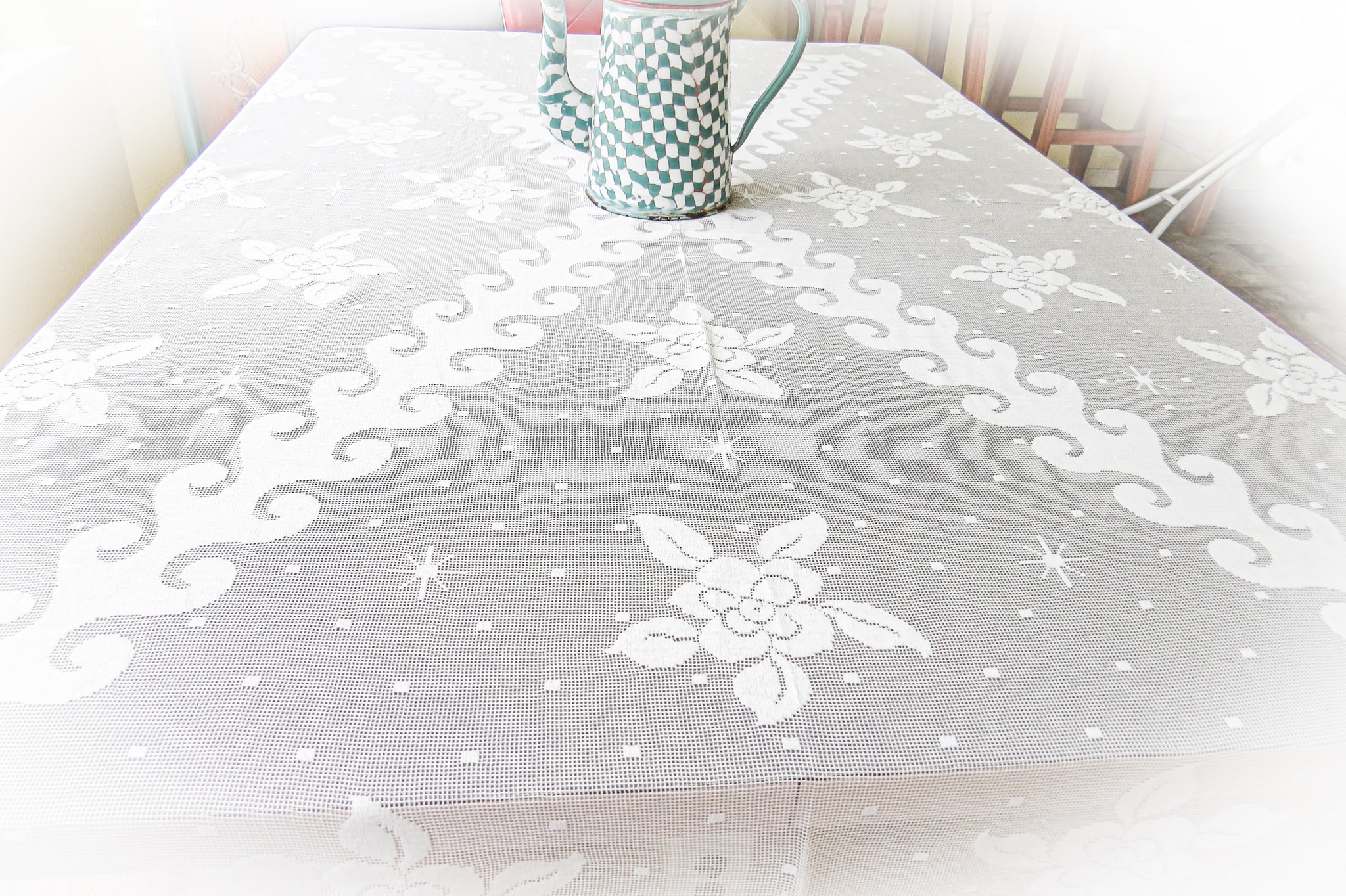 Quaker lace tablecloth - Etsy 日本