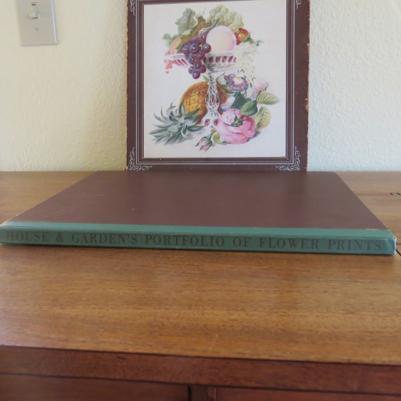 New York 1937 Victorian Designs House /& Garden/'s Portfolio of FLOWER PRINTS 25 Flower Prints and Their Makers Cond\u00e9 Nast Publications Inc