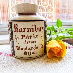 アンティーク フレンチ マスタード ポット、Bornibus Paris France