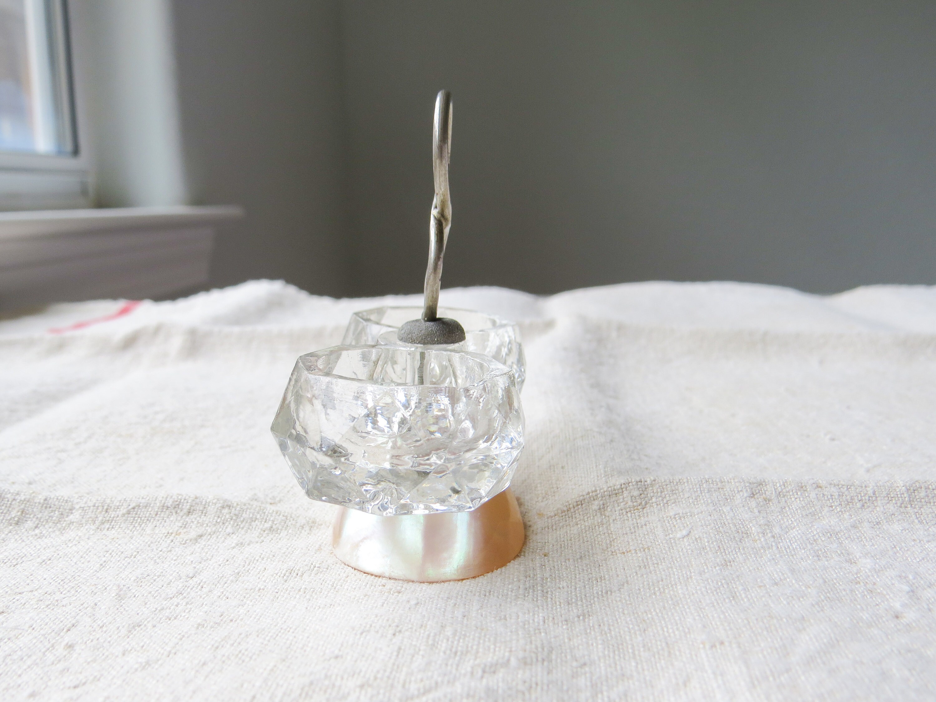 アンティーク フランス製 パレ・ロワイヤル マザーオブパール