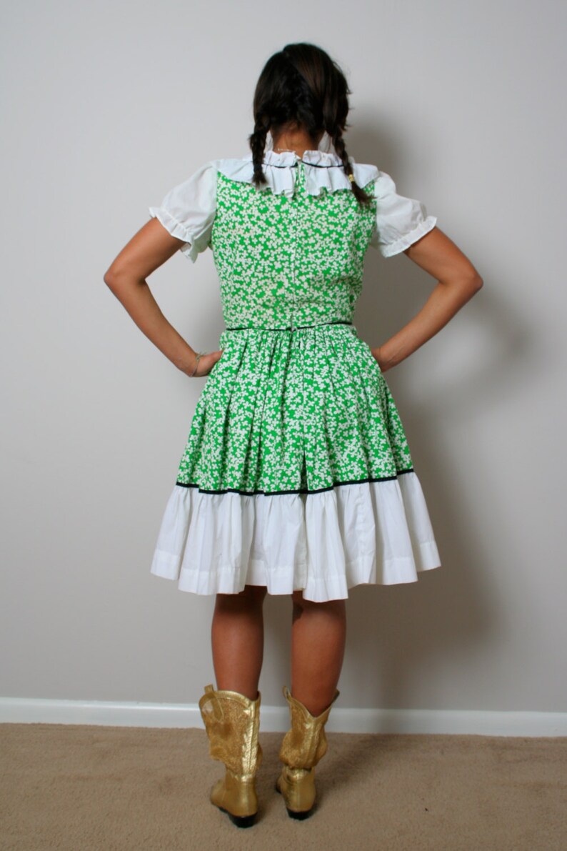 HeeHaw Minnie Pearl 80's Western Square Dance Dress green Etsy