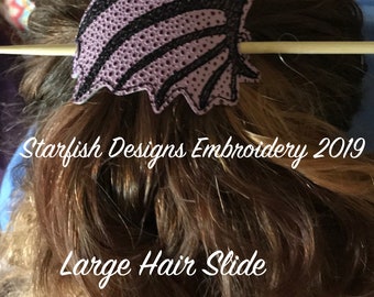 Dragon Wing Vinyl or Leather Hair Slides, In the Hoop Hair Slides, In the Hoop Barrettes, 4x4 hoop, 5x7 hoop, Embroidery Design