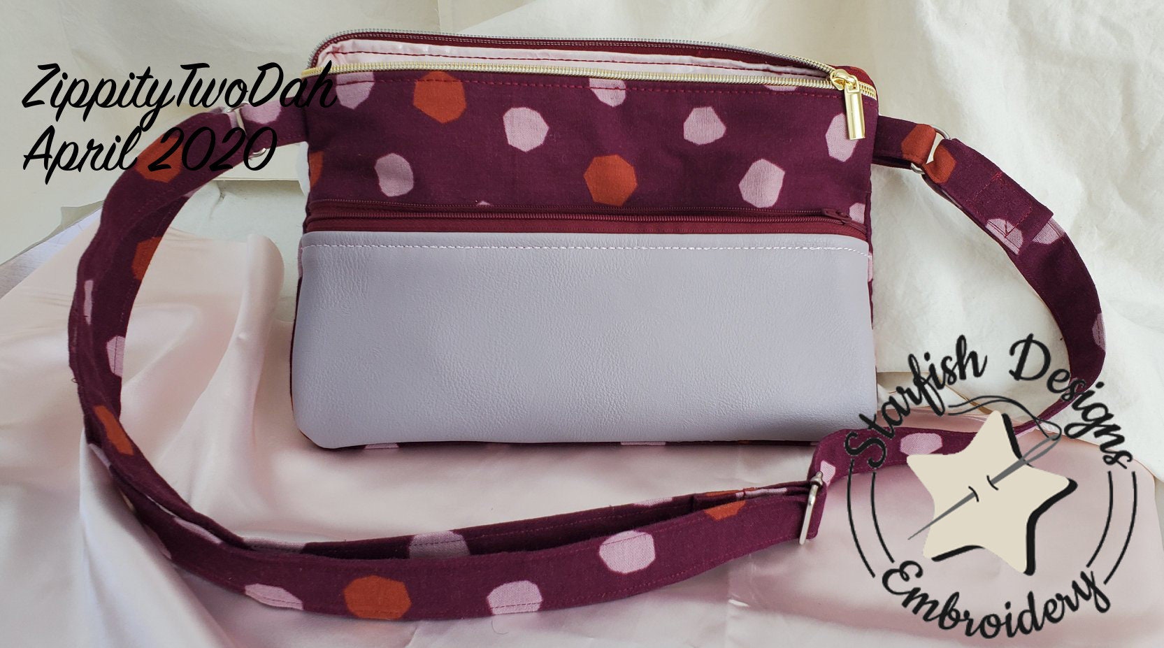 BUNDLE Zippity Two Dah Double Zipper Clutch in the Hoop Etsy