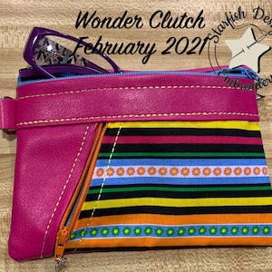 Wonder Clutch - Bolsos y carteras con cremallera en el aro - Forrados 2 tamaños - 6x4 y 7x5 - Bolso bandolera bordado - Para aros de 5x7