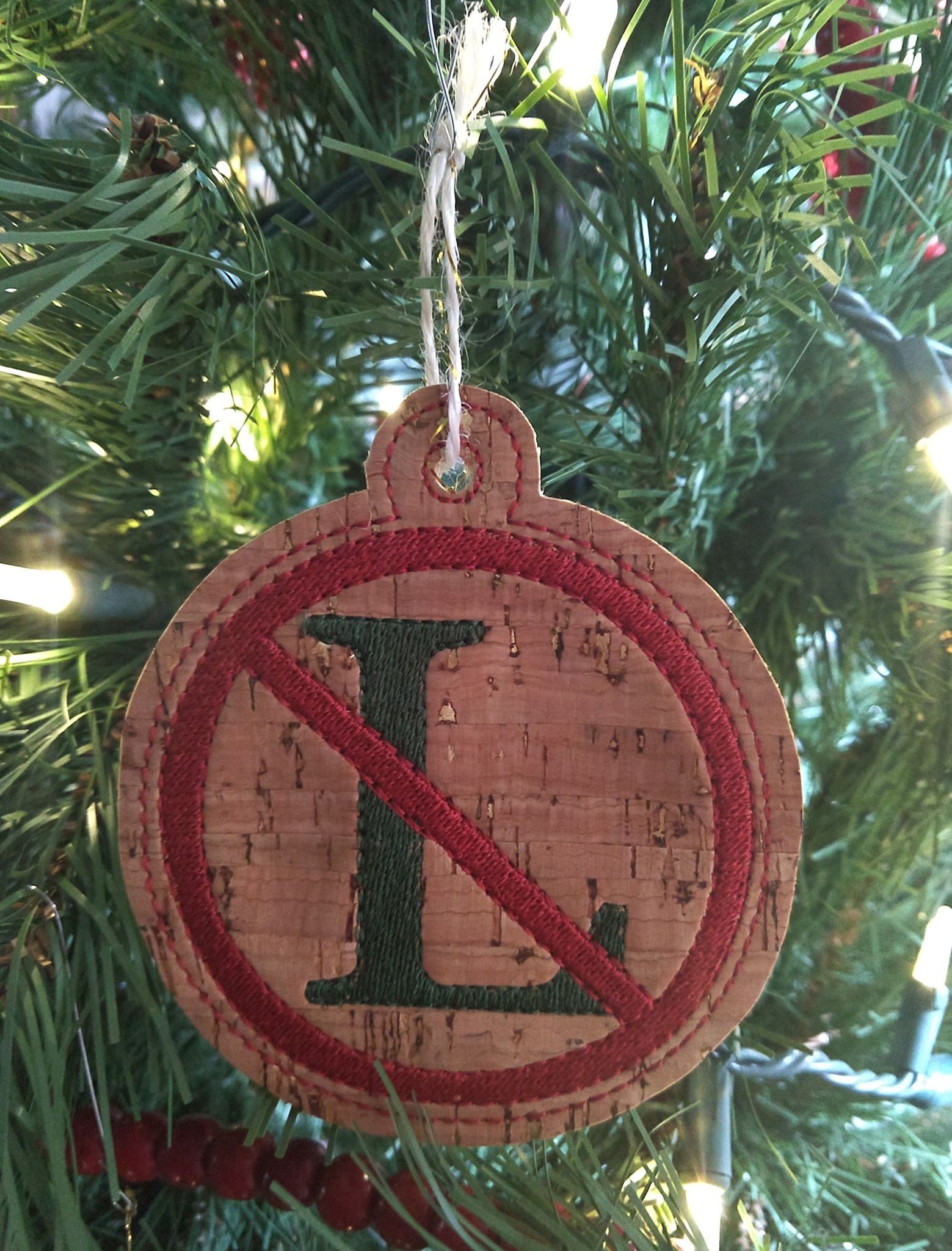Christmas Ornament ITH In the Hoop Embroidery Design Digital Download 4x4 noL Noel Funny