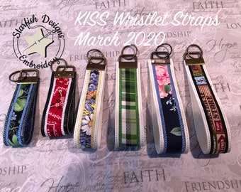 Keep It Simple Sweetie - Applique Wristlet Key Fobs for Key Fob Hardware - 1.25" and 1.0" in hoop sizes 5x7, 6x10, 7x11, 8x12