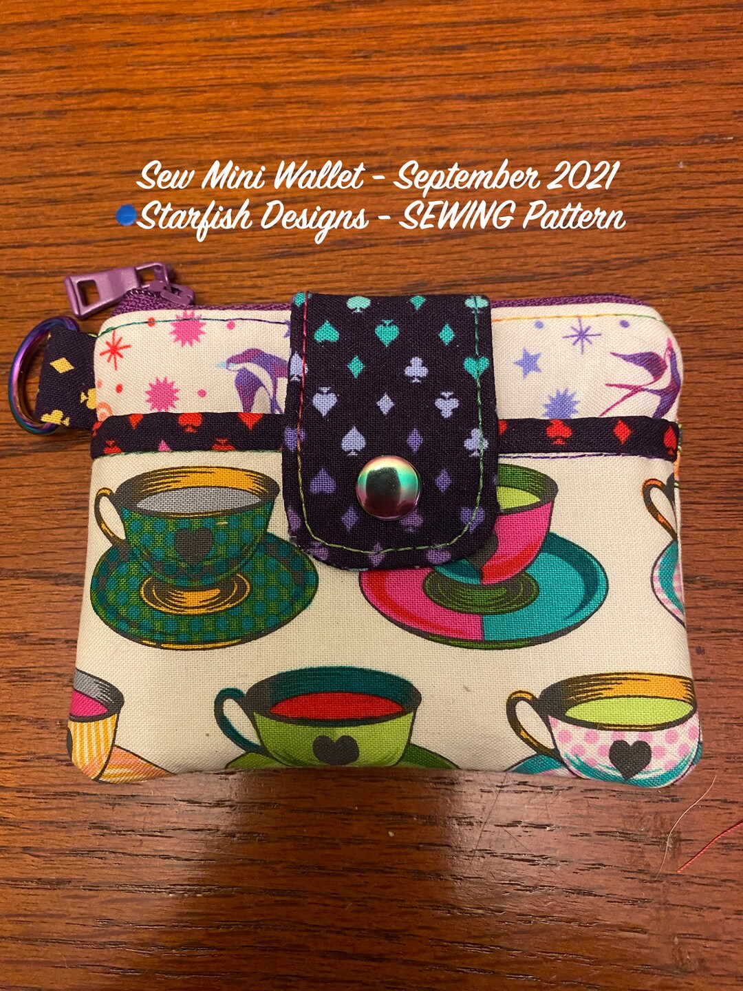 SEWING Sew Mini Wallet Sewing Pattern Digital Download PDF Cute Fat
