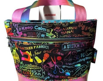 Lyric Mini Tote Bag - Flat Bottom In the Hoop Bag - Bundle - 16 sizes for hoops 4x4 to 14x16 - DIGITAL DOWNLOAD - Please Read Description!