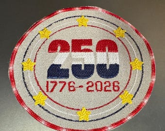 America USA Anniversary Patch Digital Embroidery Design DIGITAL DOWNLOAD