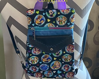 BUNDLE - Dolly Mini Rucksack Backpack - In the Hoop Zipper Bags - Lined 5 sizes from 5x7 to 9.5x14 - Crossbody Backpack Bag Embroidery