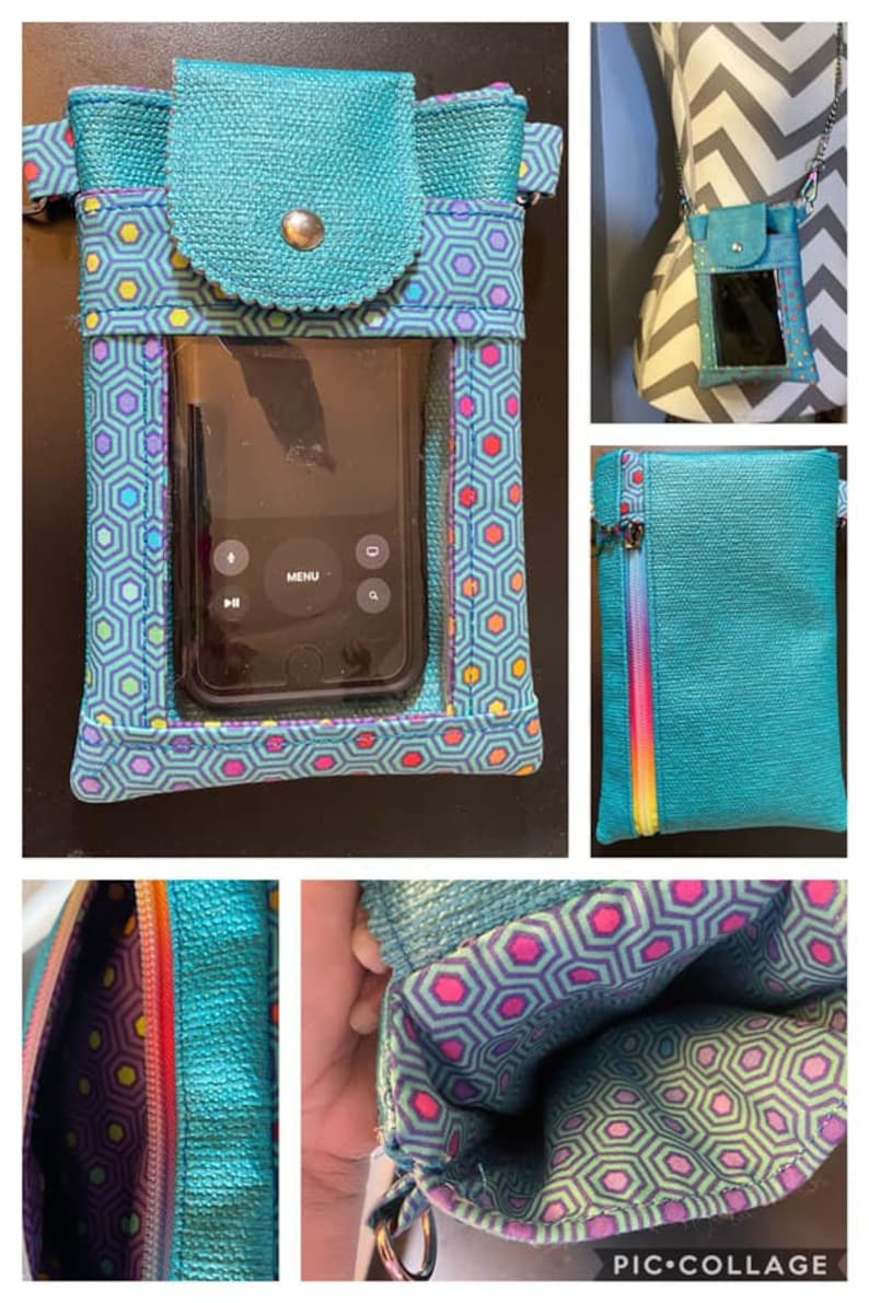 Flapper Cell Bag Crossbody in the Hoop Crossbody 6x10 Hoop Etsy