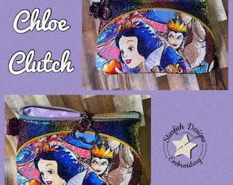 BUNDLE - Chloe Clutch In the Hoop Zipper Bags - Full Lined - No Raw Edges - 4x4, 5x7, 6x10, 6x8.5, 8x8, 7x11, 8x12, 8x14  Embroidery Design