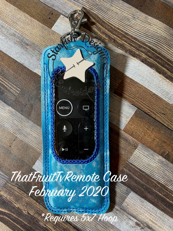 Smart Tv Remote Case Embroidery Design for In The Hoop - That Fruit Tv Remote Case for the 5x7 Hoop Model Number A1962 EMC3186