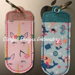 In The Hoop Lip Balm Chap Lips Stick Holder - USB Thumb Drive Holder - Light Holder - Embroidery Design Download