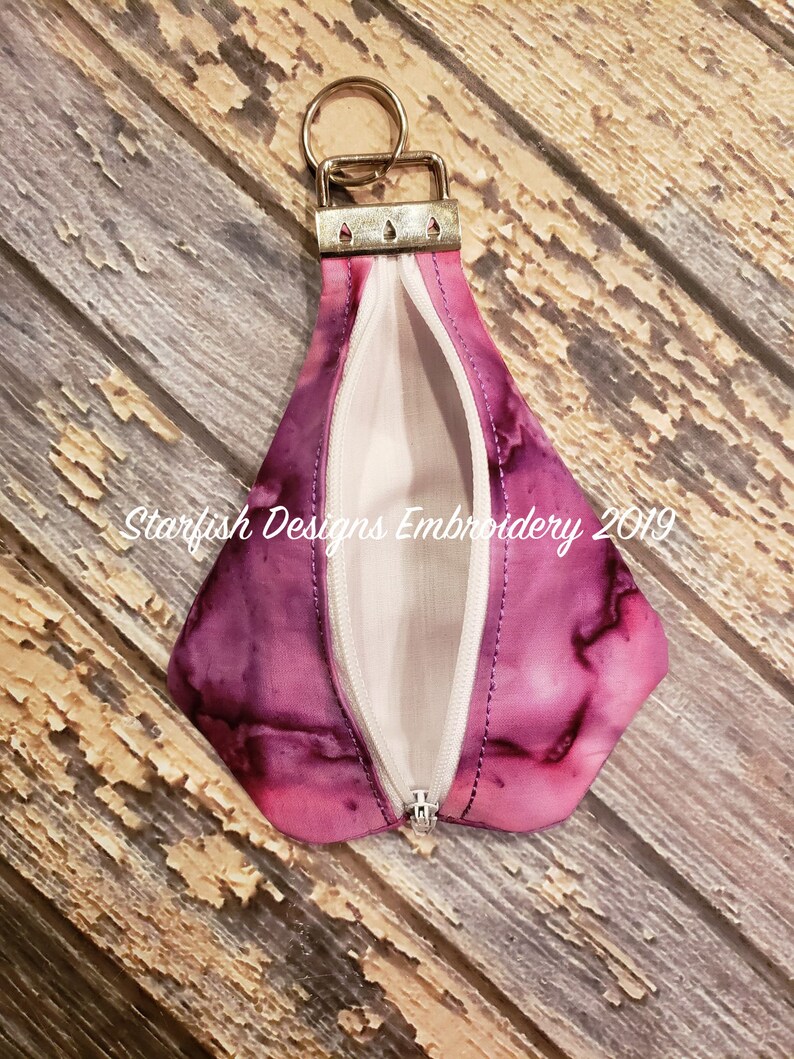 BUNDLE in the Hoop ITH Triangle Key Fob Pouch Zipper Bag Etsy UK