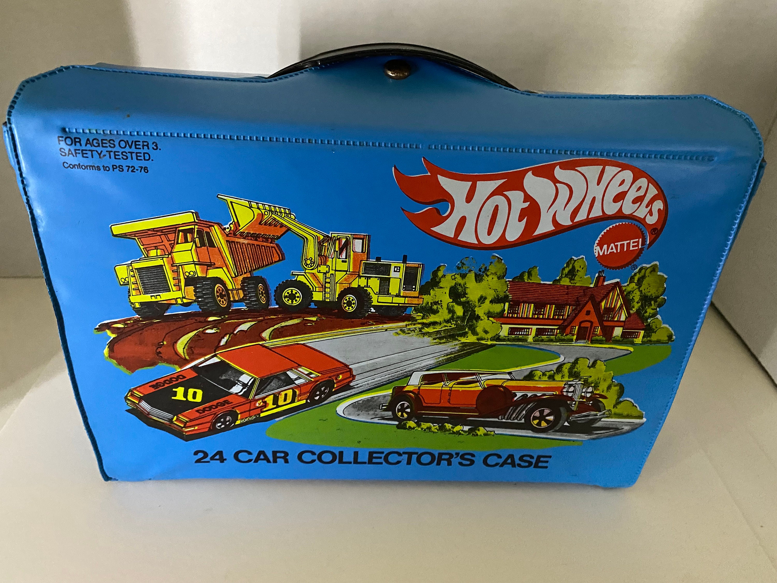 Mattel Hot Wheels 24 Car Collector's Storage Carrying Case 1980//w 15 Cars  1977-1980 