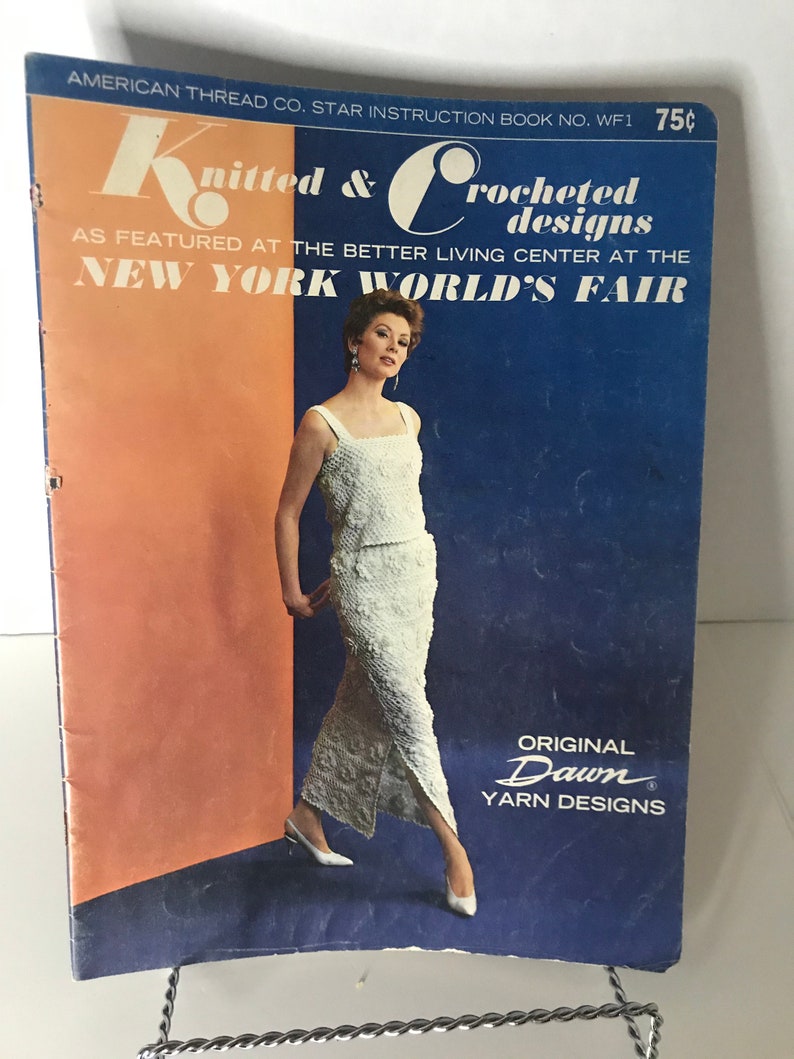 New York World/'s Fair 1964 Knitted Crocheted Pattern Book WF1