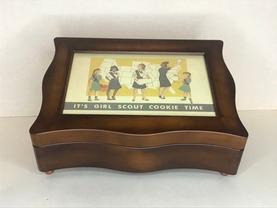 Vintage Girl Scout Jewelry Box It's Girl Scout Coo