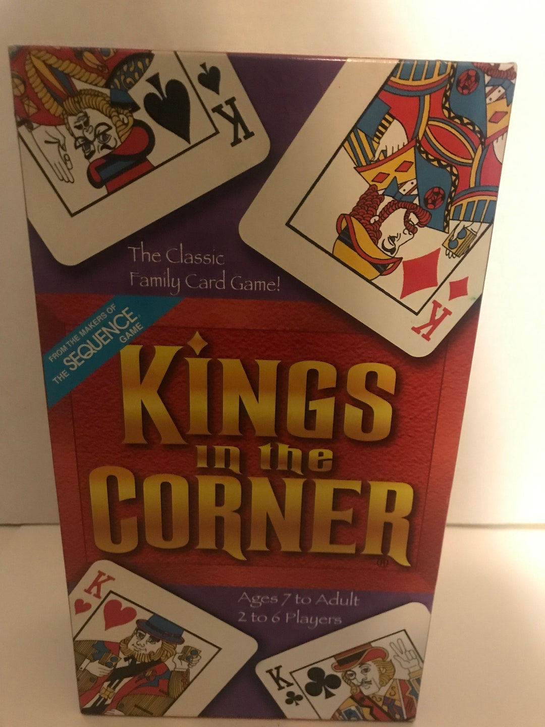 Kings in the Corner Family Card Game 1996 Jax Games Etsy