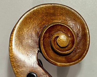 Vintage Viola Anton Schroetter, Mittenwald Germany 1940's, Cello Scroll Details, 16" Back