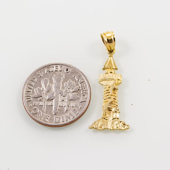 14K Lighthouse.  Vintage 14K Gold Women's Lightho… - image 2