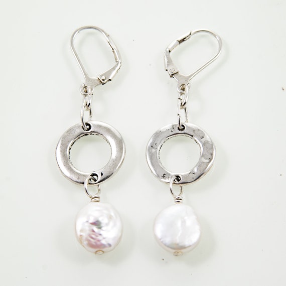 Freshwater Pearls.  Vintage Sterling Silver 925 W… - image 1