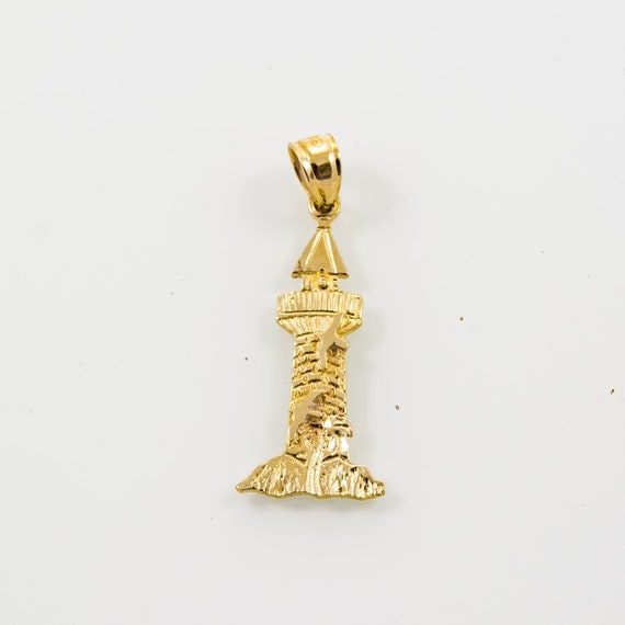 14K Lighthouse. Vintage 14K Gold Women 