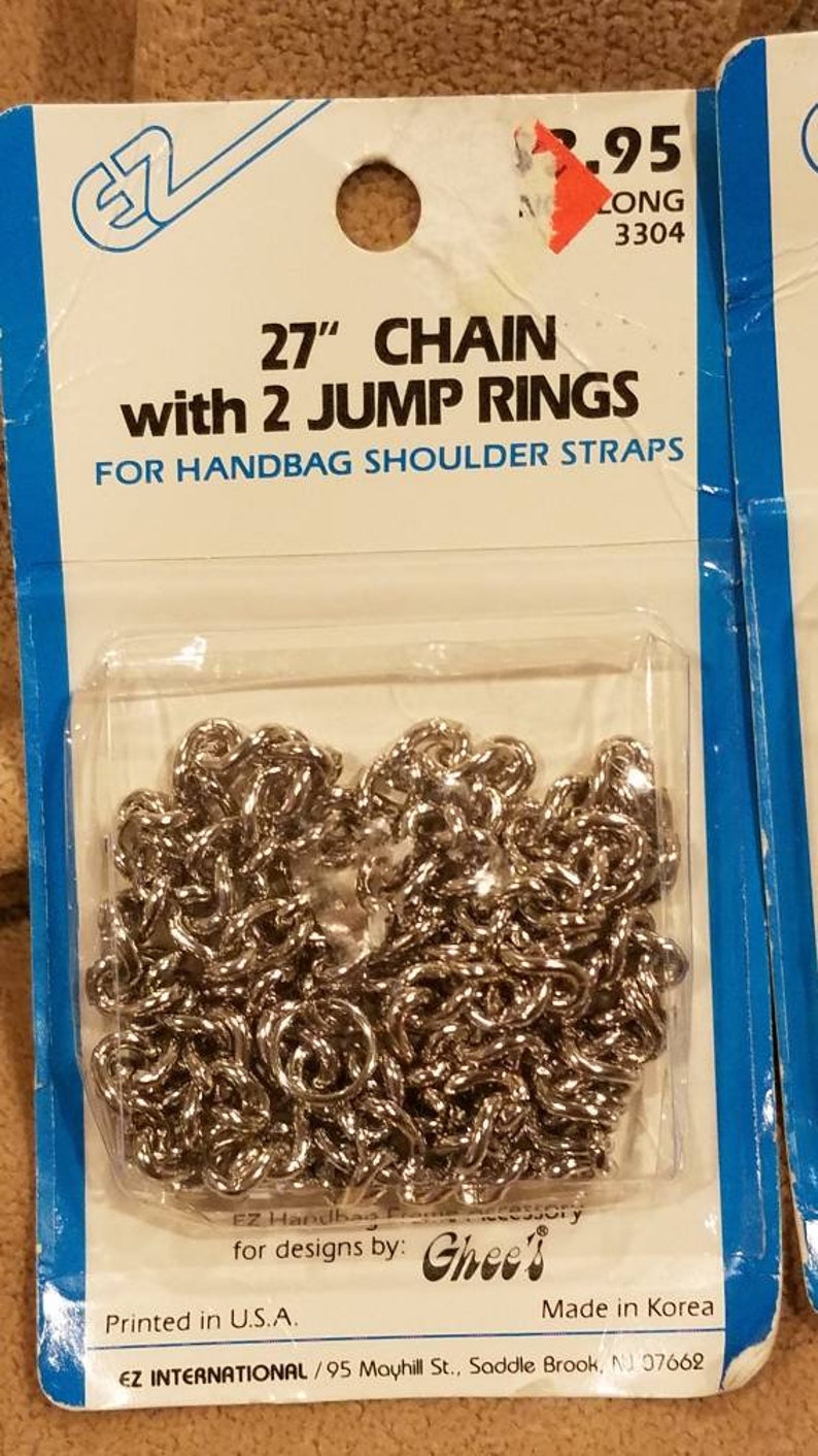 EZ 27 Chain w Jump Rings Ghees Handbag Frame Accessory Gold or Silver